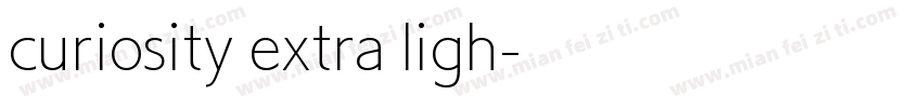 curiosity extra ligh字体转换